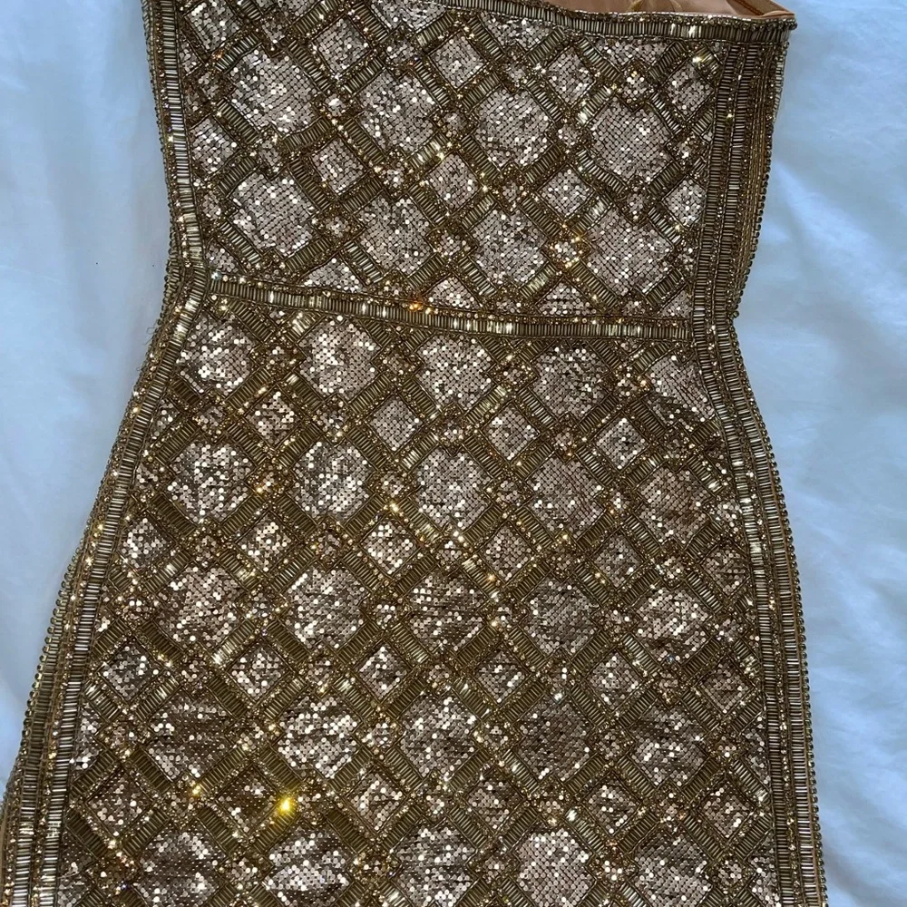 Retrofete HEATHER SEQUIN CHAINMAIL DRESS - size small - Picture 11 of 17